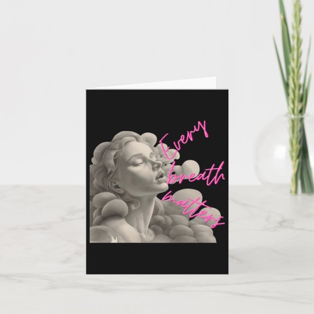 Varje utandningspåse för Roligt av mindiseringsmär Kort (Framsida)