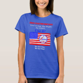 "Varje valfråga" Omröstning Höger T-shirt
