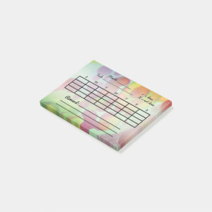 Varje vecka-Anteckningsblocket för livsmiljöspå Post-it Block