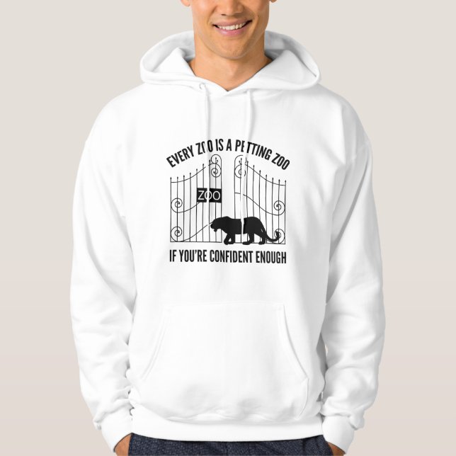 Varje zoo är en sportzoo hoodie (Framsida)