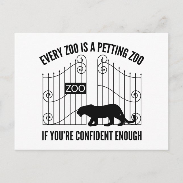Varje zoo är en sportzoo vykort (Framsida)