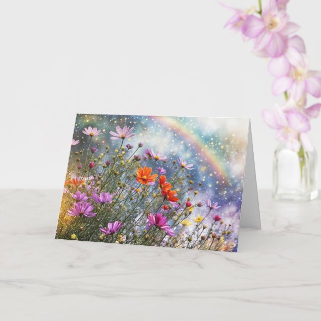 Vårjevndags Hälsningar med Blommor Kort (Orkide)