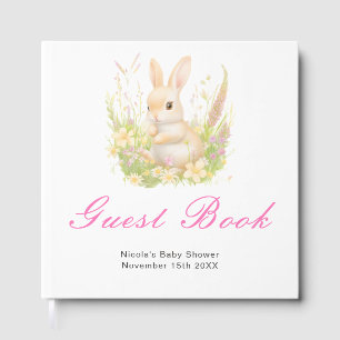 Vårkanin Bebis Shower Gästbok