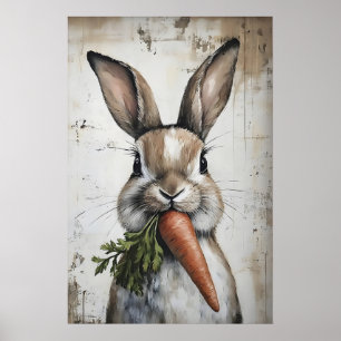 Vårkanin Gulerotstryck, Påskharen Poster