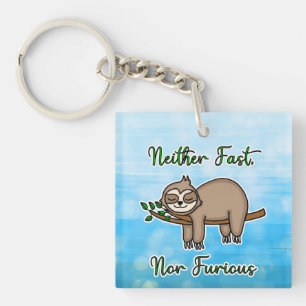 Varken Fast eller Furir Lazy Sloth på Träd Gren
