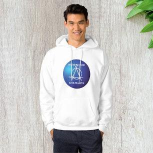 Varken gud eller mästare i anarki-symbol hoodie