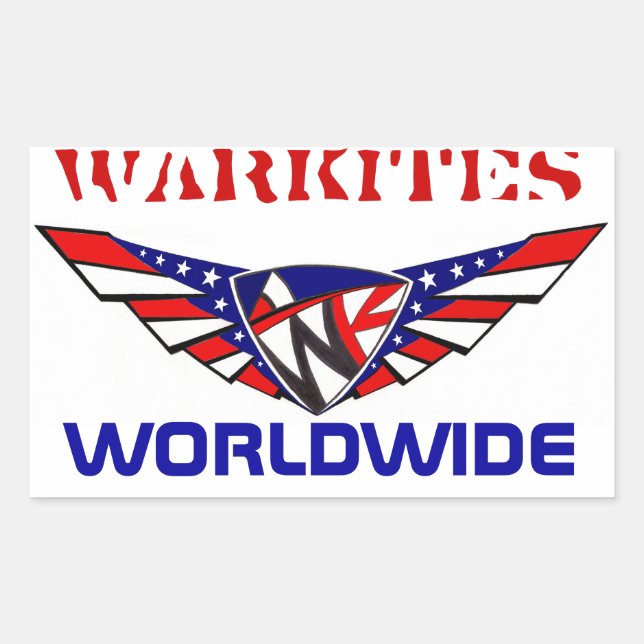 varkitdekal rwb rektangulärt klistermärke (Framsida)