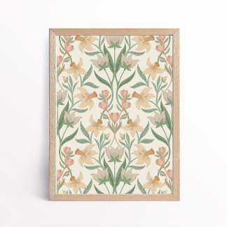 Vårkonst och hantverk Blommig botanisk konst Poster
