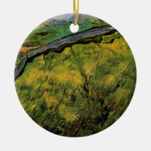 Vårkornsfält, soluppgång av Vincent van Gogh Julgransprydnad Keramik