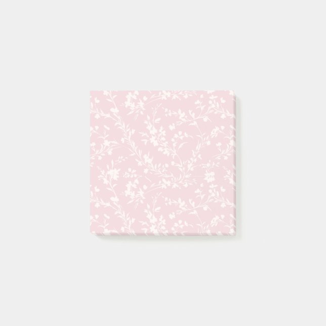 Vårkvistar Neutral - Rosa Post-it Block (Framsida)