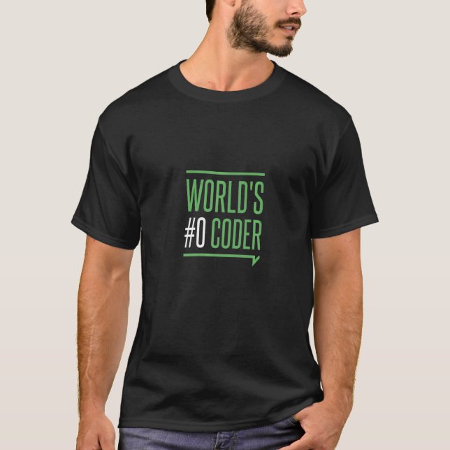 Värld 0 Kodare   Kodning Programmering Kod Kodare  T Shirt (Framsida)