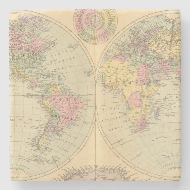 Värld 10 underlägg sten (Framsidan)