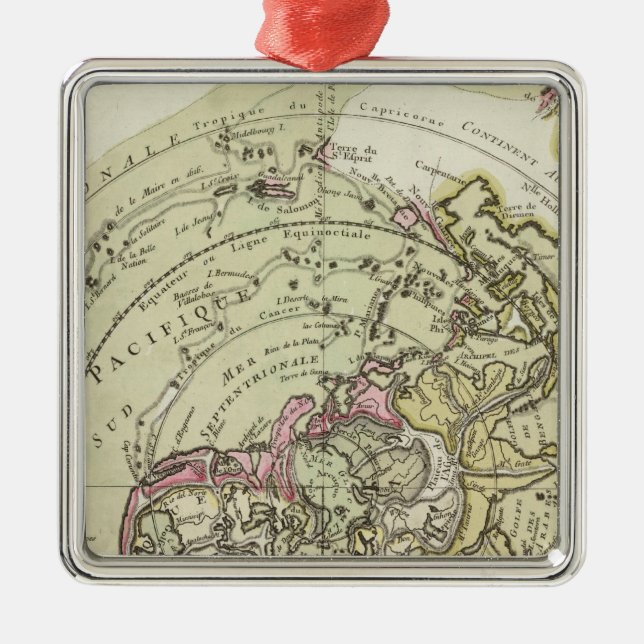 Värld 6 julgransprydnad metall (Framsidan)