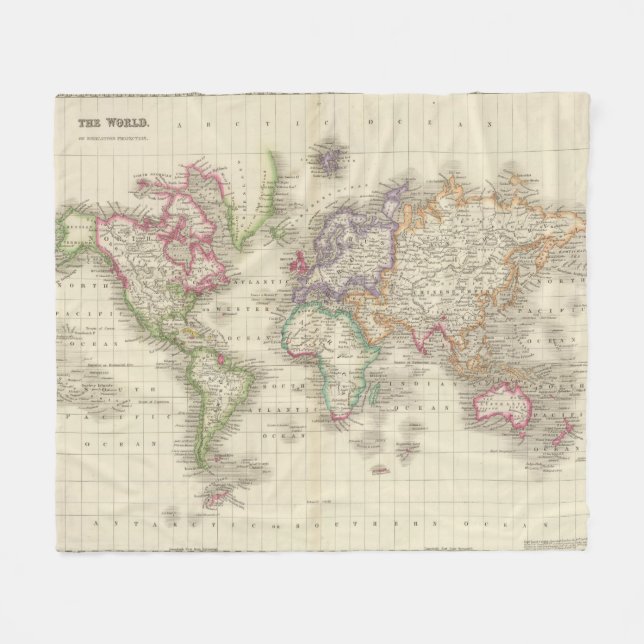 Värld 9 fleecefilt (Framsidan (Horisontell))