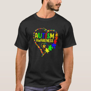 Värld Autism Medvetenhet Skjorta Pussel Han Kvinno T Shirt
