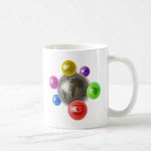 Värld av datorer kaffemugg