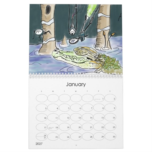 Värld av den Freds kalendern Kalender (Jan 2027)