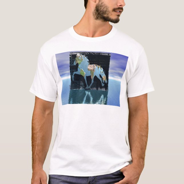 Värld av isländska hästar tee shirt (Framsida)