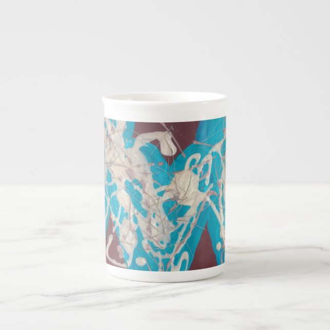 Värld av kärlek specialmugg benporslin mugg (Framsidan)
