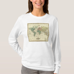 Värld på Mercators projektion T-shirt