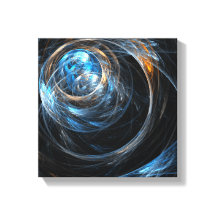 Värld runt Abstrakt Art Black and White