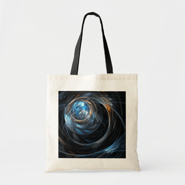Värld runt Abstrakt Art Tote Bag Tygkasse (Framsidan)