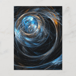 Värld runt Abstrakt Art-vykort Vykort