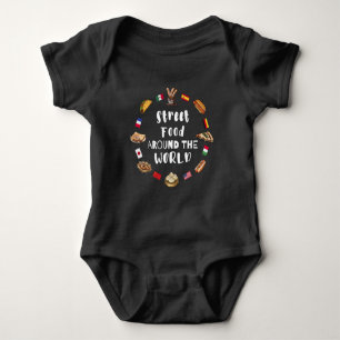 Värld runt för gatumat t shirt