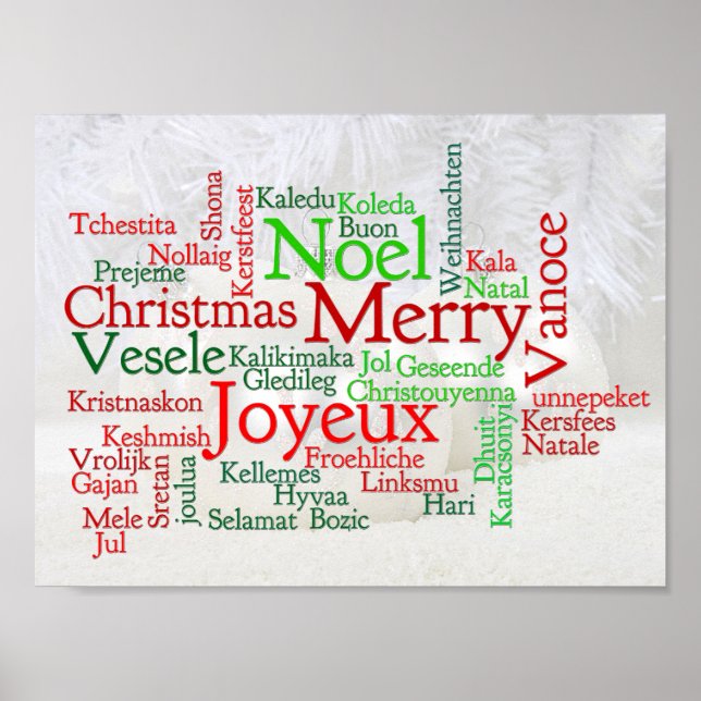 Värld runt för jultidings poster (Framsidan)