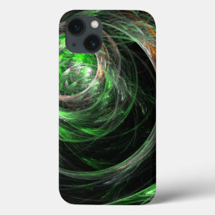 Värld runt Grönt Abstrakt Art iPhone 6 Fodral