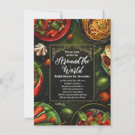 Värld runt Möhippa Lunch Middag Inbjudningar