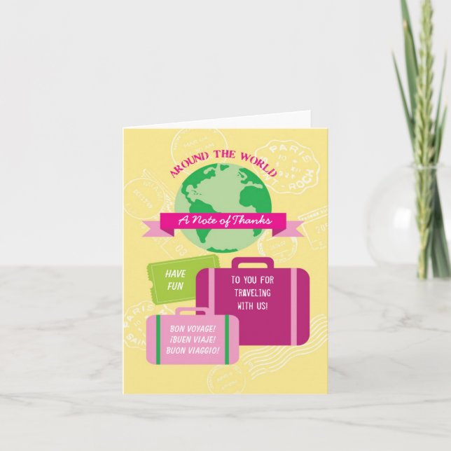 Värld runt - tackkort (Framsida)