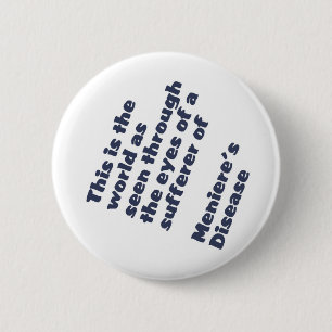 värld till och med menieres ögon knapp