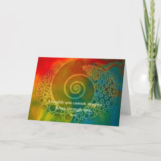 Världar av undra Rumi och poetisk konst Kort