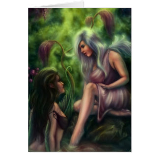 Världar ifrån varandra hälsningskort