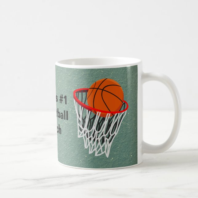 Världar ingen 1 baskettränare kaffemugg (Höger)