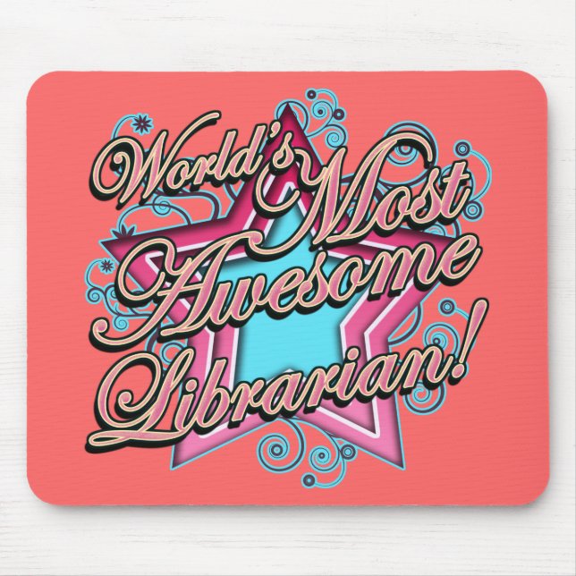 Världar mest enorm bibliotekarie musmatta (Framsidan)