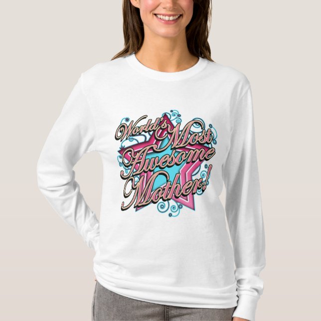 Världar mest enorm mor t shirt (Framsida)