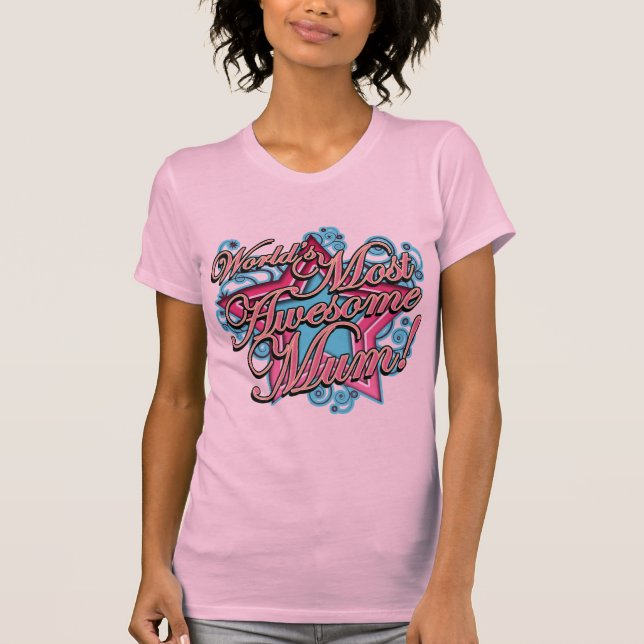Världar mest enorm morsa t shirt (Framsida)