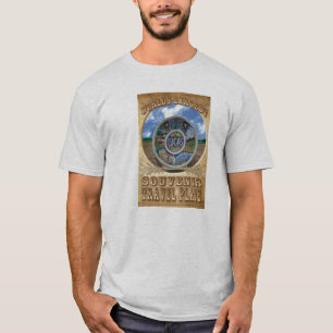 Världar som den största souvenir reser, plätera tee