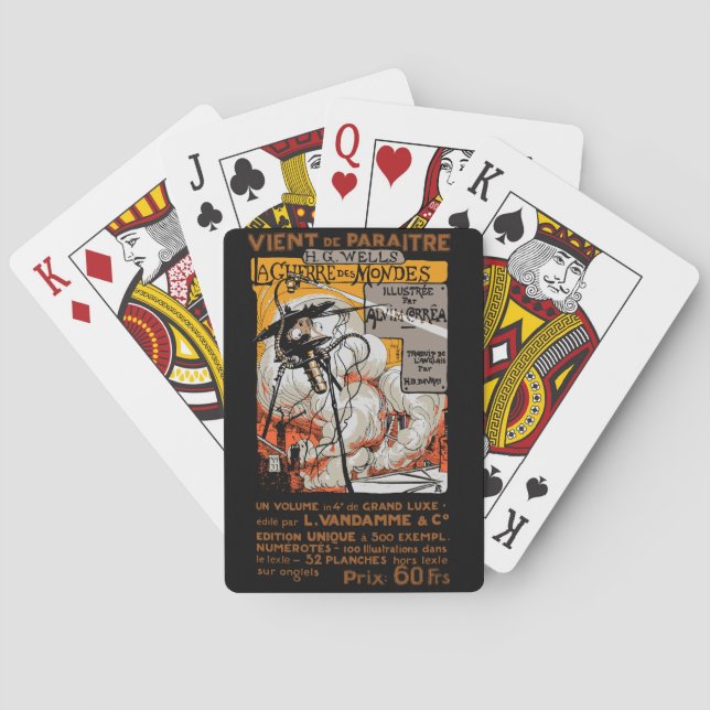 VÄRLDARNAS KRIG FRANSKT POSTER 1906 CASINOKORT (Baksidan)