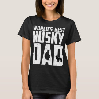 Världars bäst Husky pappaT-tröja T Shirt