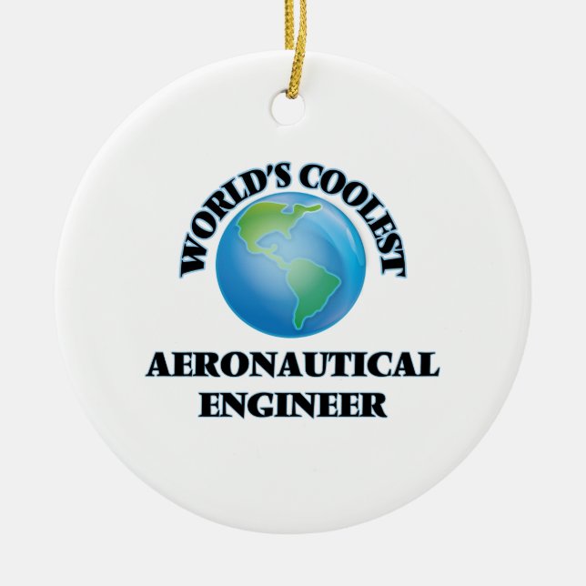 världars KALLASTE aERONAUTICAL ingenjör Julgransprydnad Keramik (Framsidan)