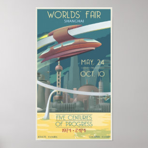 Världars mässa Shanghai Poster