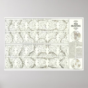 " Världen: 1970 Heavens KARTA ... Poster