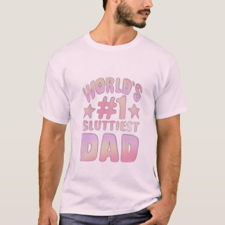 Världen #1, slättaste pappa t shirt