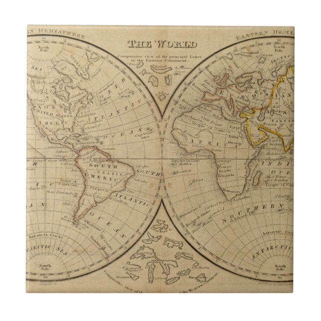 Världen 3 kakelplatta (Framsidan)