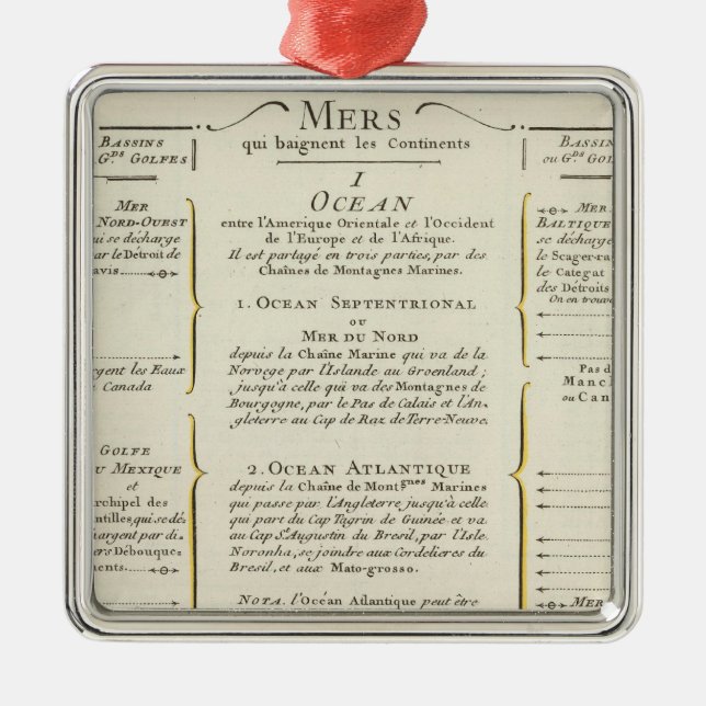 Världen 4 julgransprydnad metall (Framsidan)