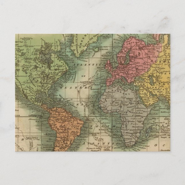 Världen 4 vykort (Framsida)