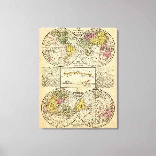 Världen 5 canvastryck (Framsida)